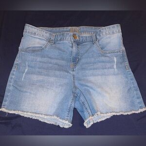 Justice Light Blue Denim Shorts Girls Plus